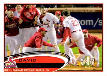 David Freese 2011 World Series Game 6 Card