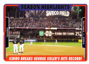 Ichiro Record Breaker Card