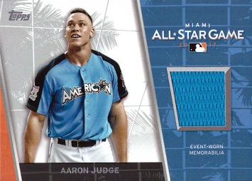 Aaron Judge Game Worn Jersey Baseball Card