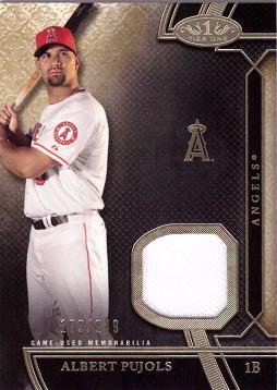 2015 Topps Tier One Relics Albert Pujols Game Worn Jersey Baseball Card