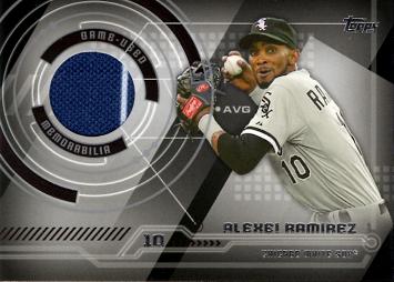 Alexei Ramirez Game Worn Jersey Baseball Card