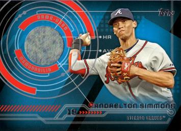 Andrelton Simmons Game Worn Jersey Baseball Card