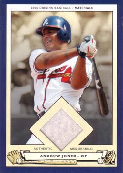 Andruw Jones Game Worn Jersey Baseball Card