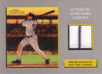 Bernie Williams Game Worn Jersey Card