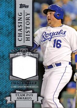 Billy Butler Game Worn Jersey Baseball Card