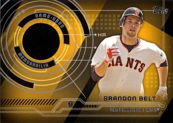 Brandon Belt Game Worn Jersey Baseball Card