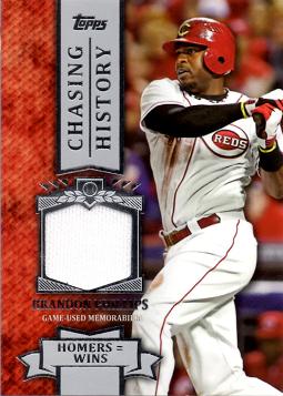 Brandon Phillips Game Worn Jersey Baseball Card