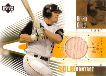 Brian Giles Game Used Bat Card