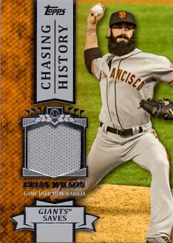 Brian Wilson Game Worn Jersey Card