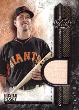 2016 Topps Relics Buster Posey Game Used Bat Baseball Card