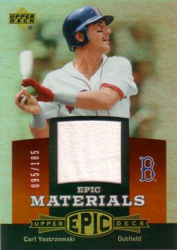 Carl Yastrzemski Game Worn Jersey Card