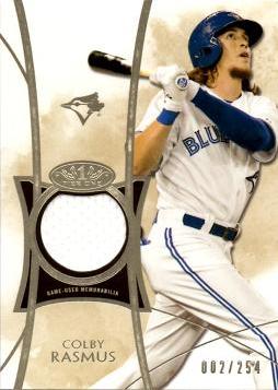 Colby Rasmus Game Worn Jersey Card