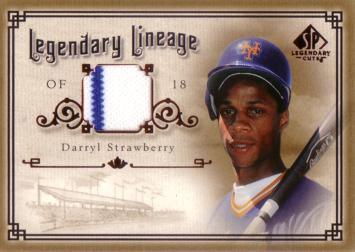 Darryl Strawberry Game Worn Jersey Card