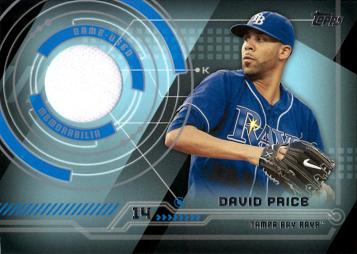 David Price Game Worn Jersey Baseball Card