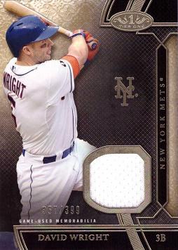 2015 Topps Tier One Relics David Wright Game Worn Jersey Baseball Card