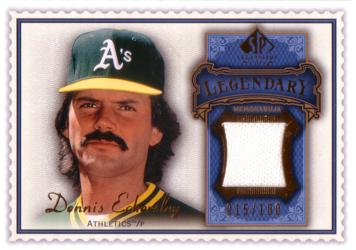 Dennis Eckersley Game Worn Jersey Card