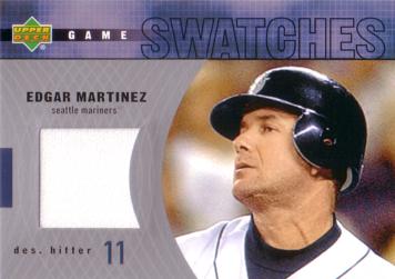 Edgar Martinez Game Worn Jersey Card