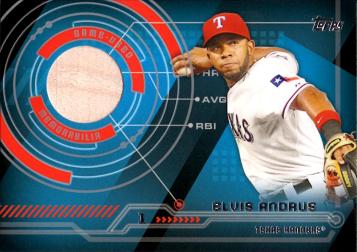 Elvis Andrus Game Used Bat Baseball Card