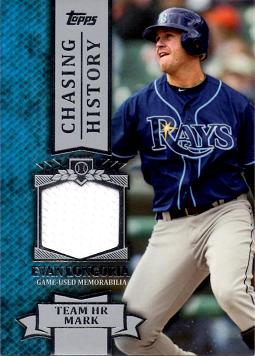 Evan Longoria Game Worn Jersey Card