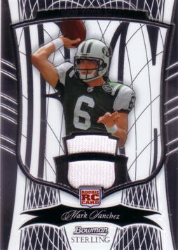 Mark Sanchez Game Worn Jersey Rookie Card