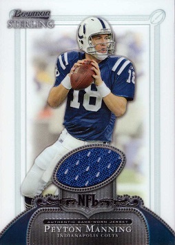 Peyton Manning Game Worn Jersey Football Card