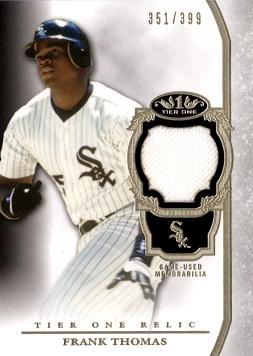 Frank Thomas Game Worn Jersey Card