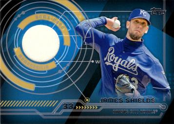 James Shields Game Worn Jersey Baseball Card