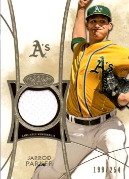 Jarrod Parker Game Worn Jersey Card