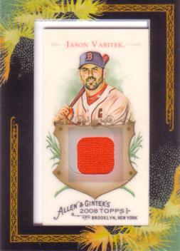 Jason Varitek Game Worn Jersey Card