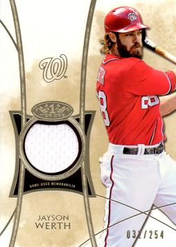 Jayson Werth Game Worn Jersey Card