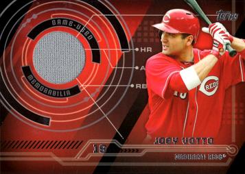 Joey Votto Game Worn Jersey Baseball Card