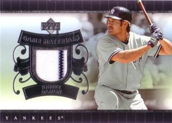 Johnny Damon Game Worn Jersey Card