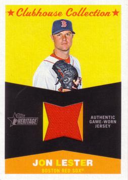 Jon Lester Game Worn Jersey Card