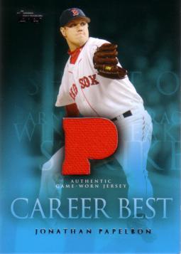 Jonathan Papelbon Game Worn Jersey Card