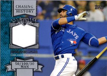 Jose Bautista Game Worn Jersey Card