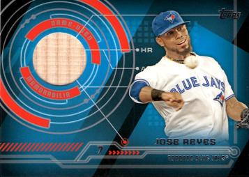 Jose Reyes Game Used Bat Baseball Card