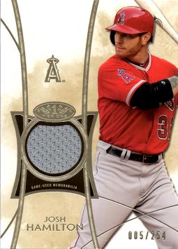 Josh Hamilton Game Worn Jersey Card