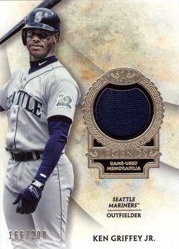 2017 Topps Tier One Relics Ken Griffey Jr. Game Worn Jersey Baseball Card