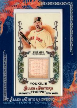 Kevin Youkilis Game Used Bat Card