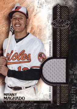 Manny Machado 2016 Topps MLB Debut /99 Game Used Jersey Relic Baltimore  Orioles