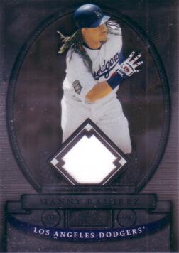 Manny Ramirez Dodgers Game Worn Jersey Card