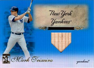2009 Topps Tribute Relics Mark Teixeira Game Used Bat Baseball Card