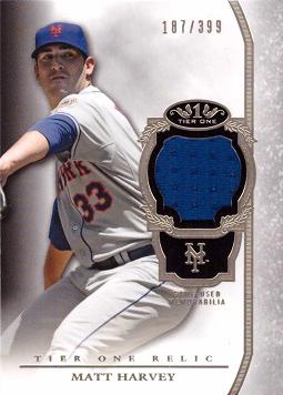 Matt Harvey Game Worn Jersey Card