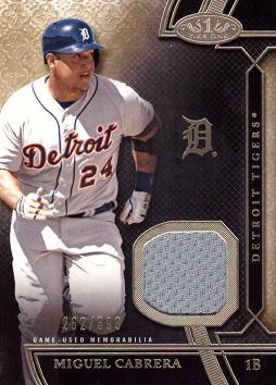 Miguel Cabrera Game Worn Jersey Card