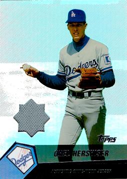 Orel Hershiser Game Worn Jersey Card