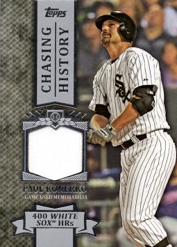 Paul Konerko Game Worn Jersey Baseball Card