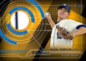 Rick Porcello Game Worn Jersey Baseball Card