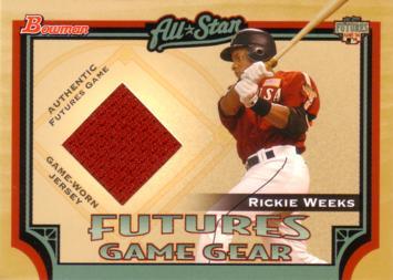 Rickie Weeks Game Worn Jersey Card