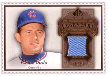 Ron Santo Game Worn Jersey Card