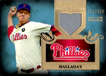 Roy Halladay Phillies Game Worn Jersey Baseball Card